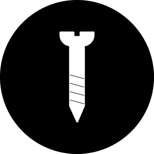 Vector icono de tornillo