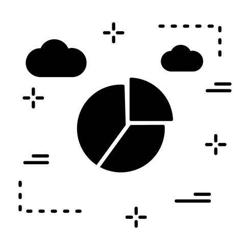 Vector icono de gráfico circular