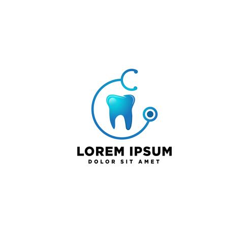 dental tooth health business logo template vector illustration