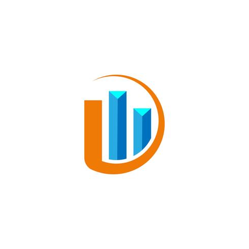 accounting, finance creative logo template vector isolated