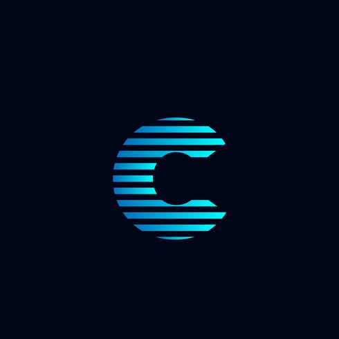 Letter C Set Logo template vector illustration ready use for technology