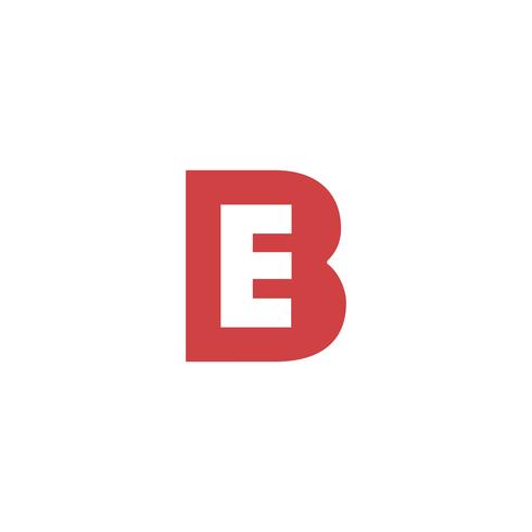Letra B creativa logo plantilla vector ilustrador