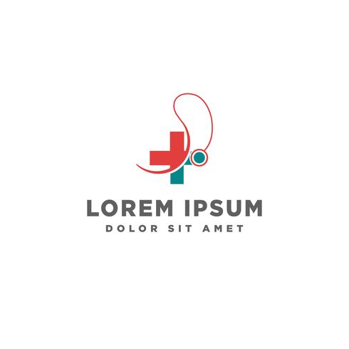 cross medicine logo template, vector illustration or icon elements