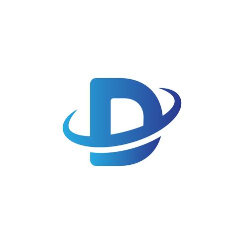 letter D creative logo template vector illustrator