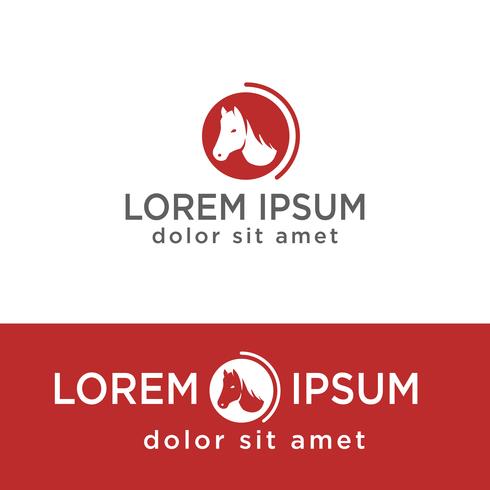 head of horse creative logo template, icon isolated element vector