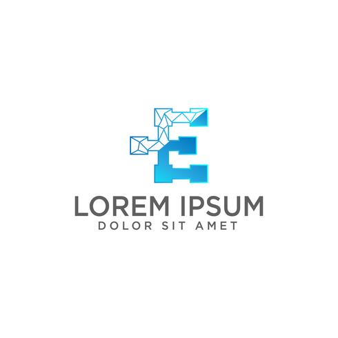 initial E logo template vector illustration and inspiration