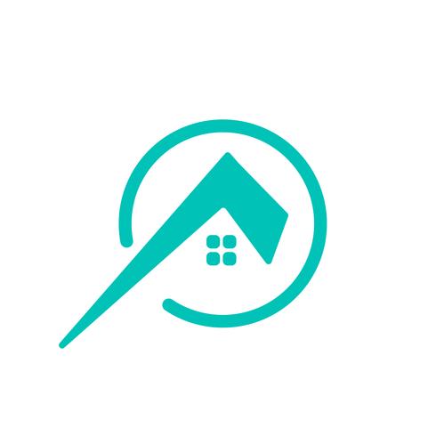 letter architect, home, construction creative logo template vector