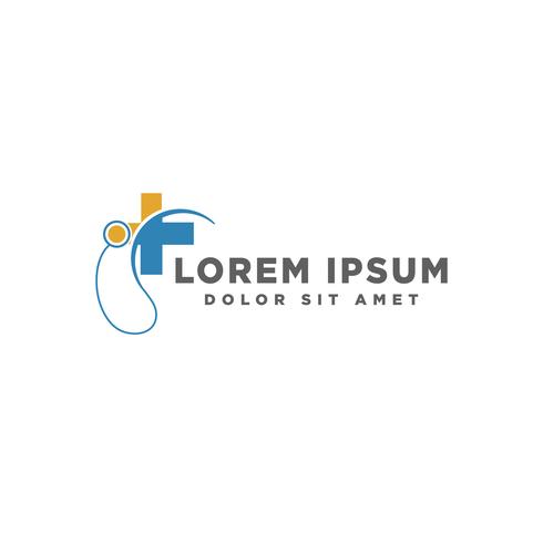 cross medicine logo template, vector illustration or icon elements