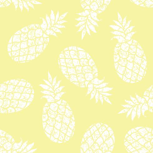 Pineapple vector seamless pattern for textile, scrapbooking or wrapping paper. 