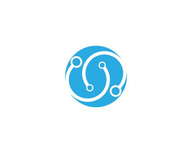 circuit technology ilustration vector logo