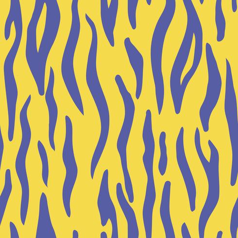 Abstract Colorful Animal Print Seamless Vector Pattern With Tiger
