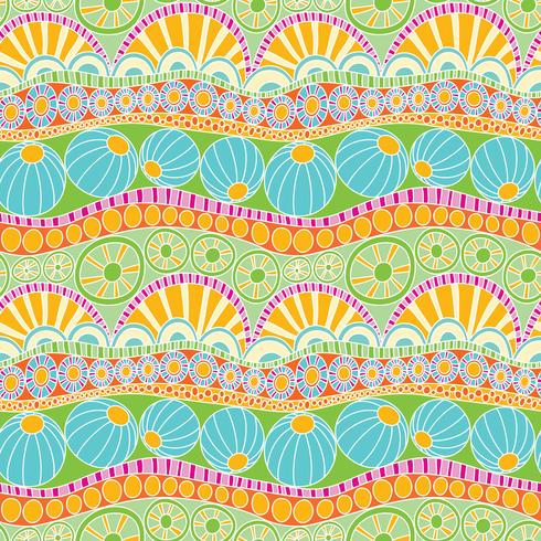 Abstract colorful doodle pattern. Hand drawn doodle seamless pattern for textile vector