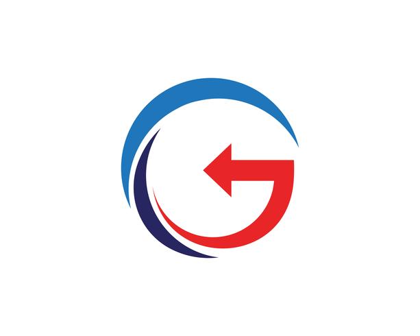 G business logo letters logo and symbols template icons vector
