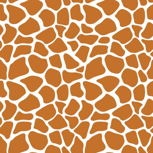 Vector seamless pattern with giraffe skin texture. Repeating giraffe background for textile design, wrapping paper, scrapbooking. Animal textile print.