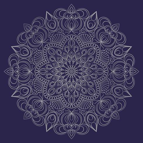 Vector Mandala ornament. Vintage decorative elements. Oriental  round pattern. Islam, Arabic, Indian, turkish, pakistan, chinese, ottoman motifs. Hand drawn floral background.