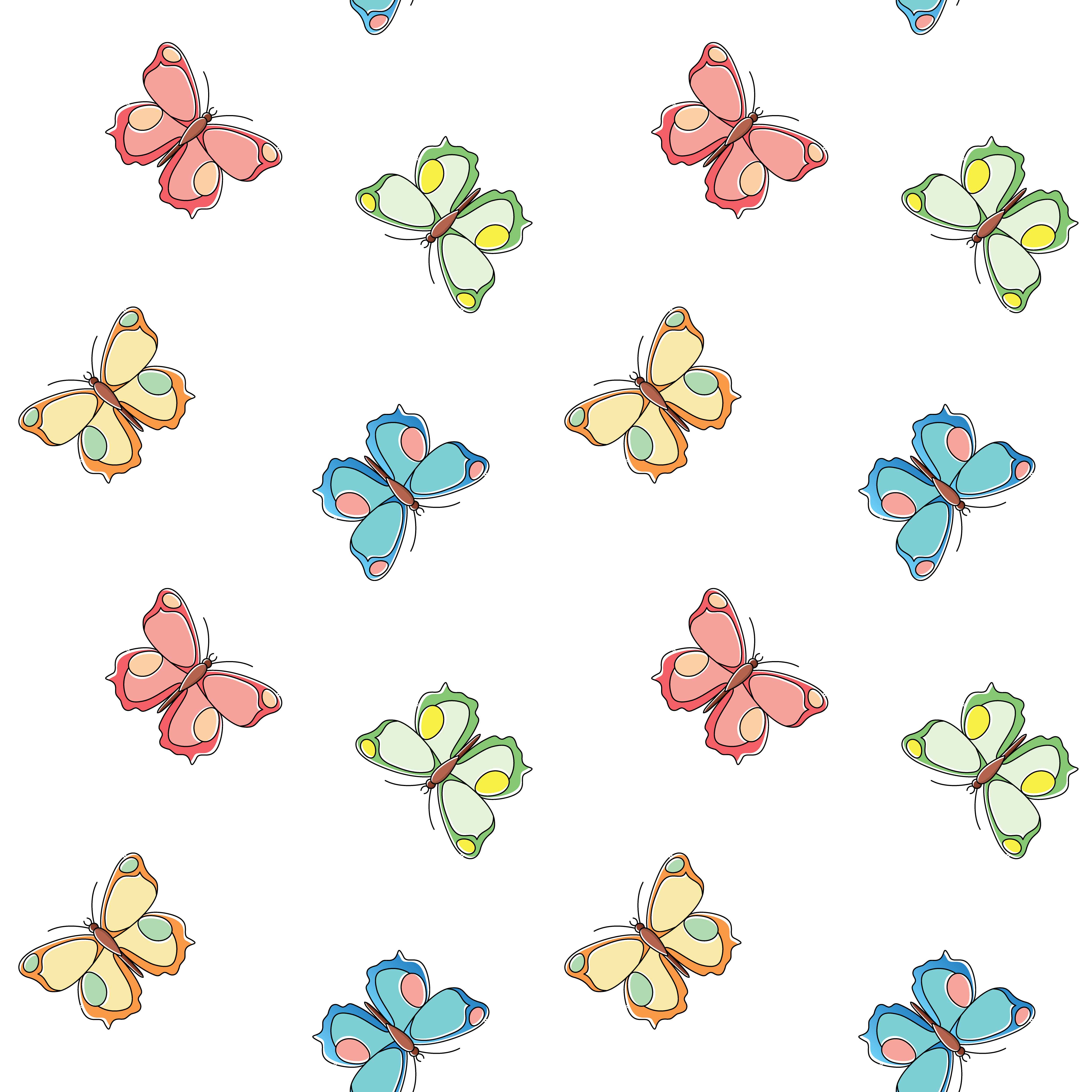 Butterfly seamless pattern. Repeating butterfly background for textile  design, wrapping paper, wallpaper, scrapbooking. 616724 Vector Art at  Vecteezy