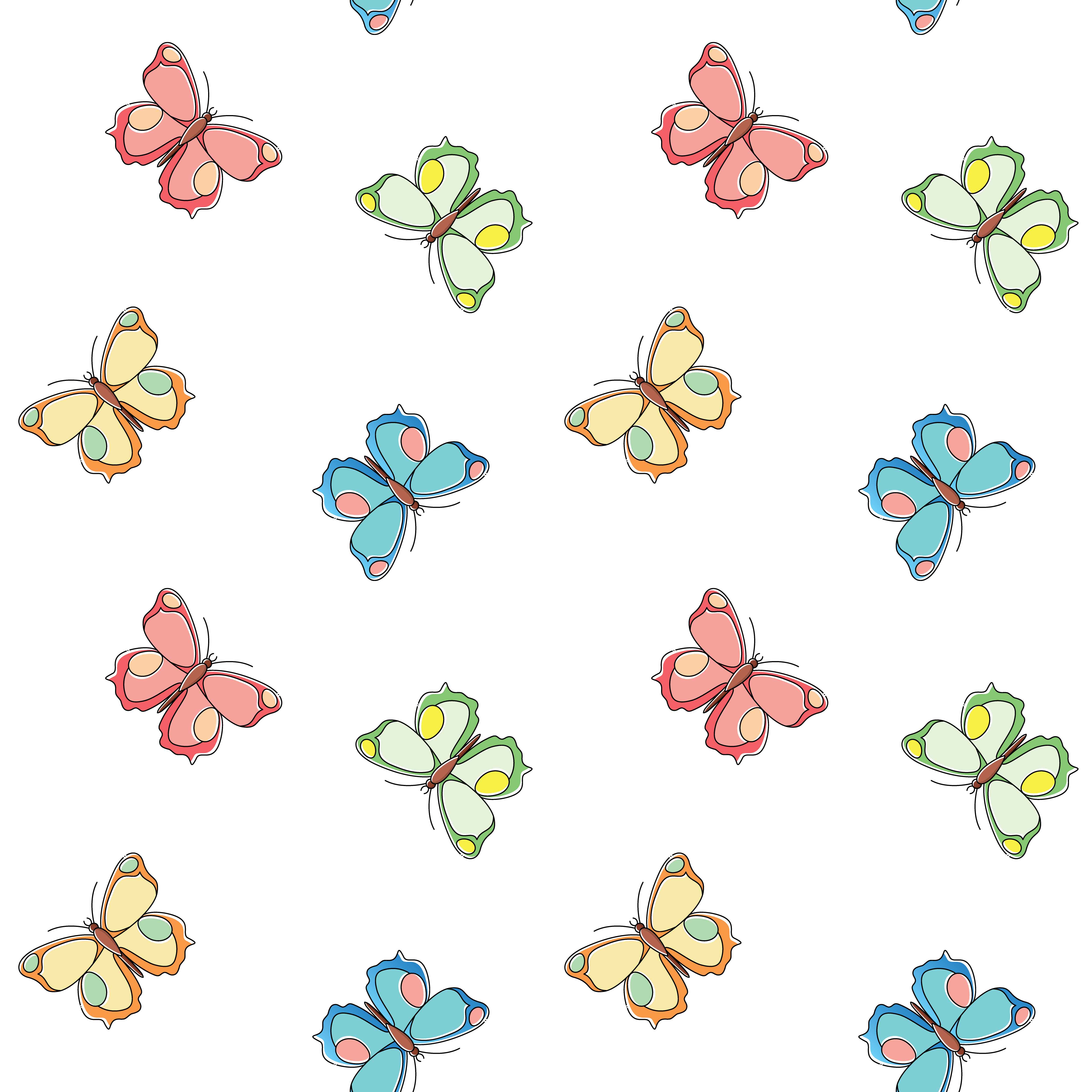 Seamless print with butterflies. Cute background for design of fabric, paper,  wrappers and wallpaper.eps 10 Stock Vector Image & Art - Alamy