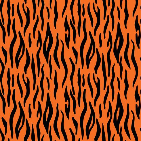 Abstract animal print. Seamless vector pattern with tiger stripes. Textile repeating tiger fur background