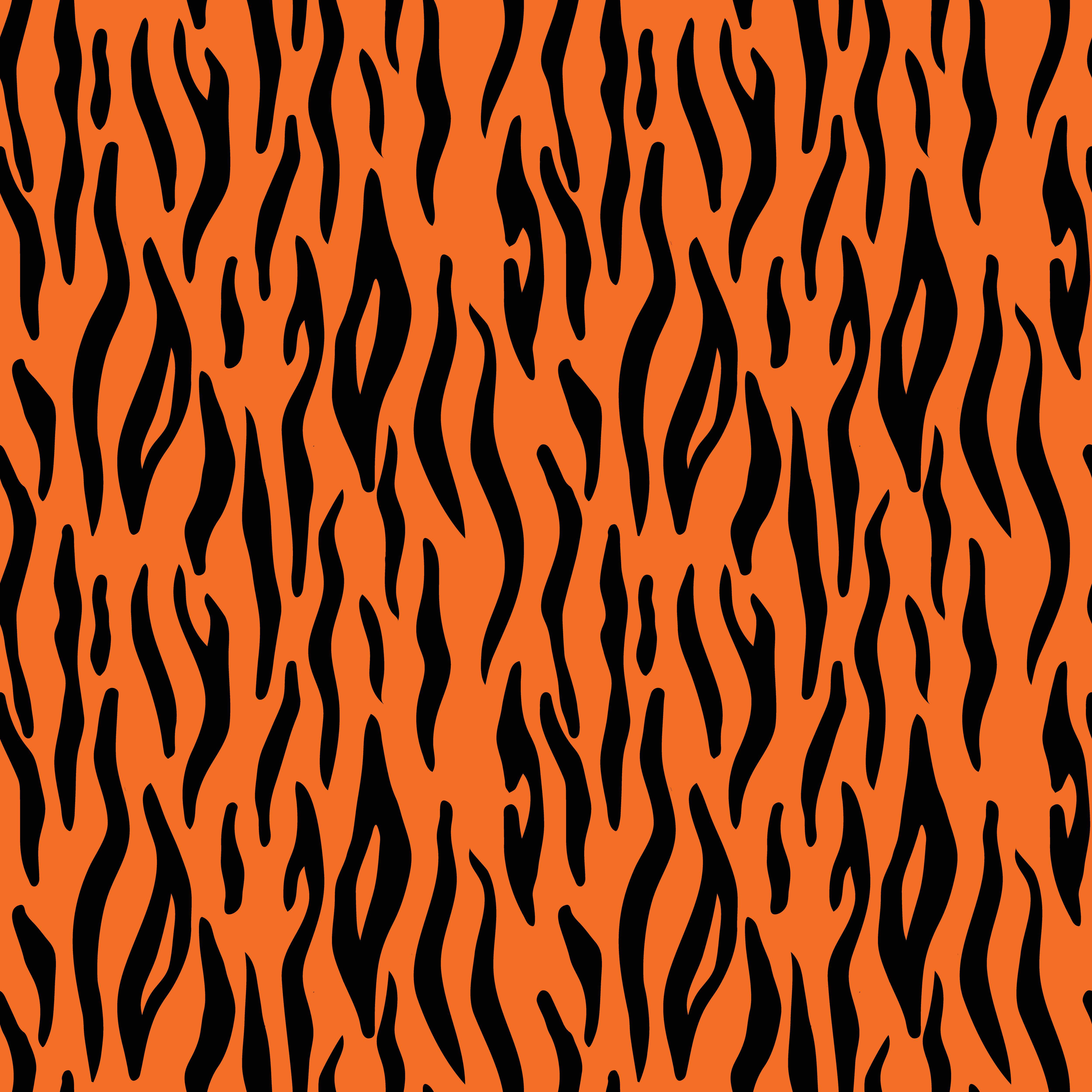 Tiger stripes seamless vector pattern