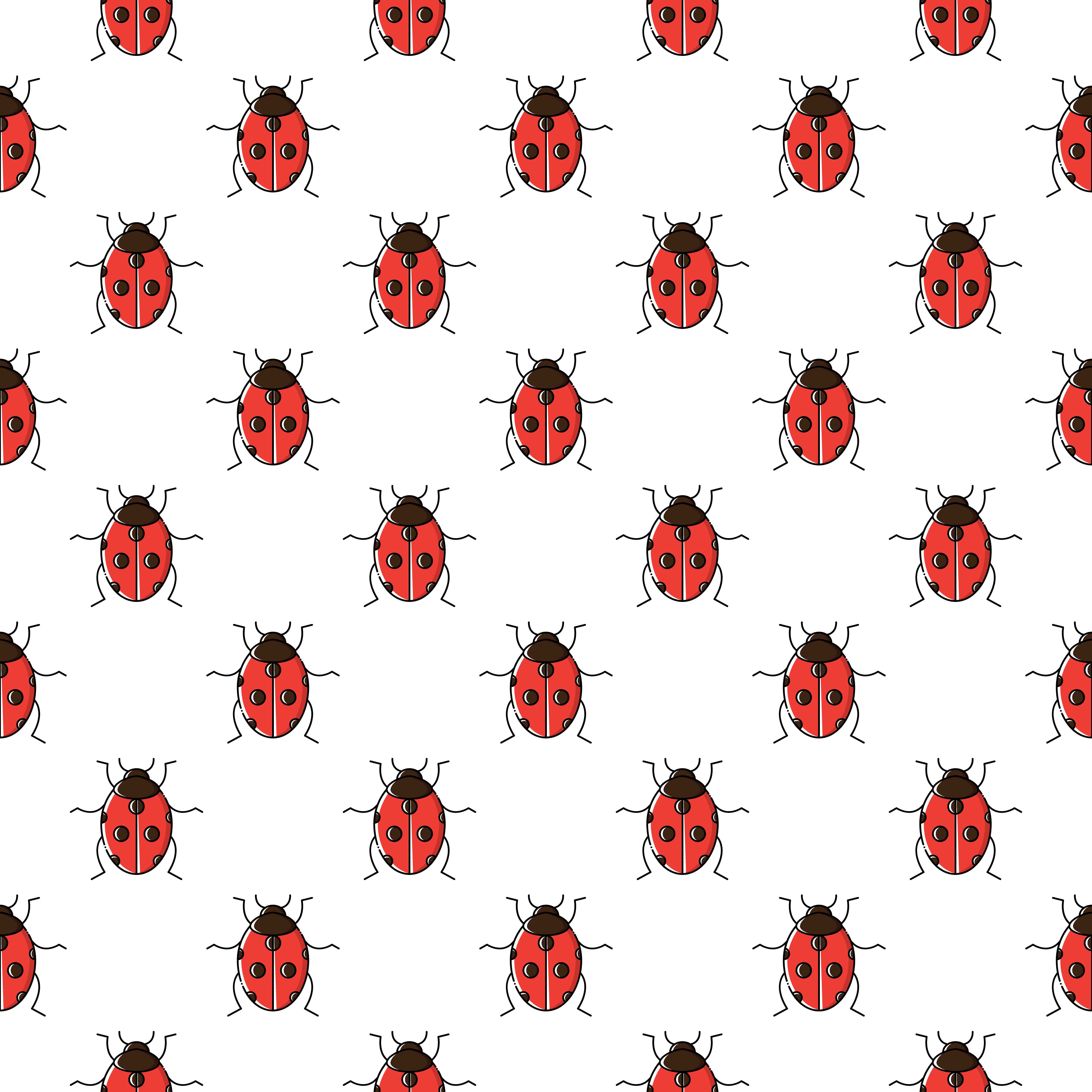 Ladybug seamless pattern. Ladybird repeating background for wallpaper ...