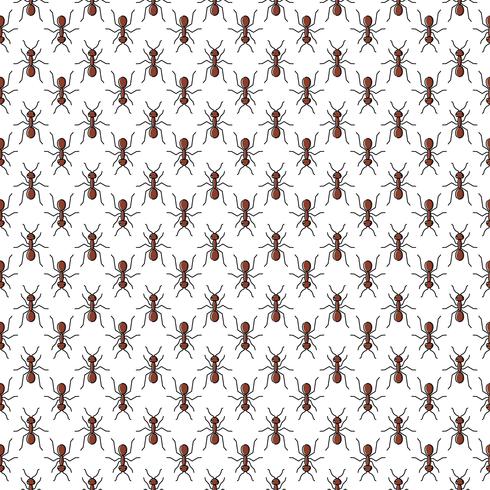 Ants vector seamless pattern for textile design, wallpaper, wrapping paper 