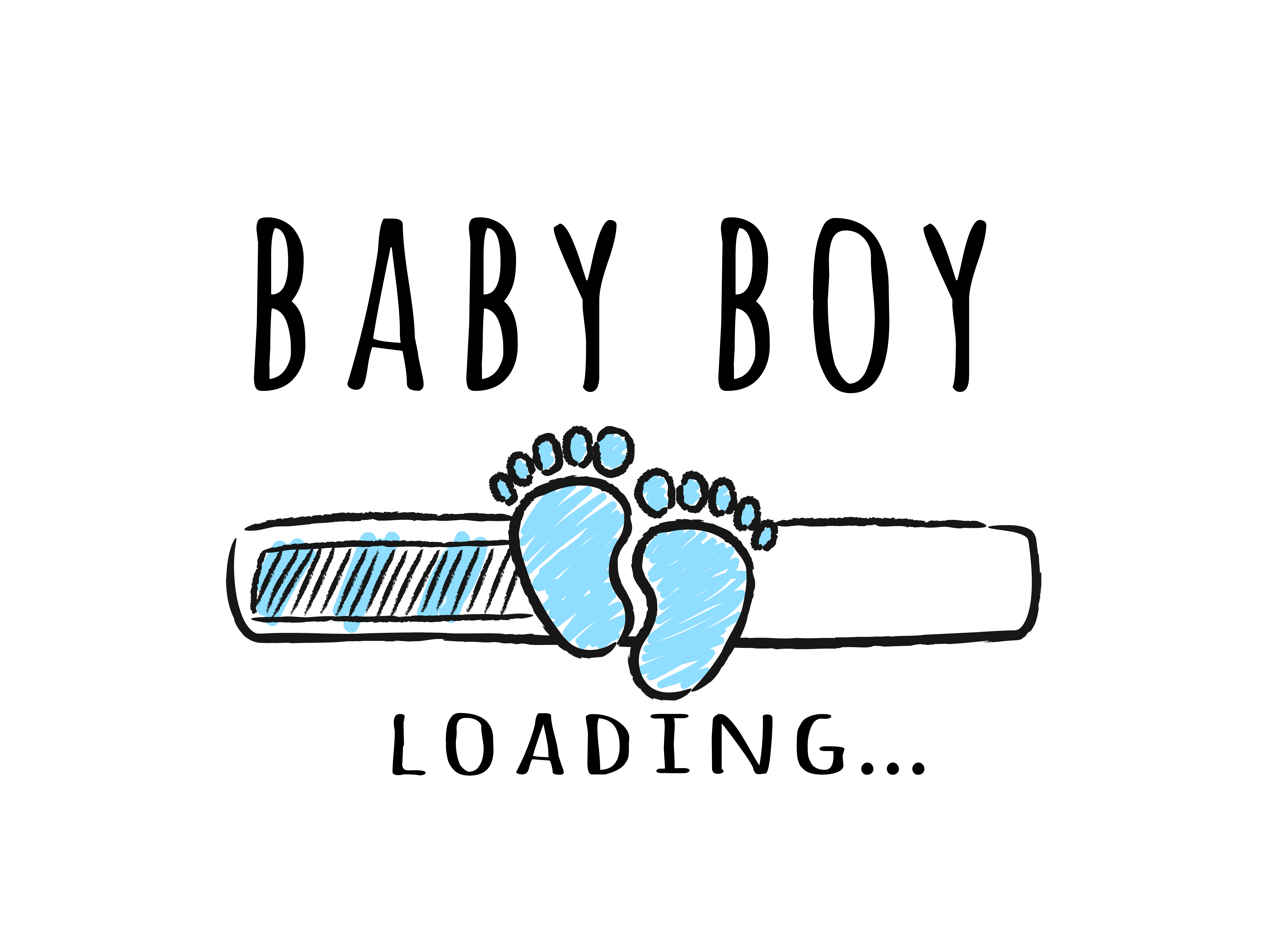 Download Progress bar with inscription - Baby boy loading and kid ...