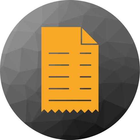 Vector Receipt Icon