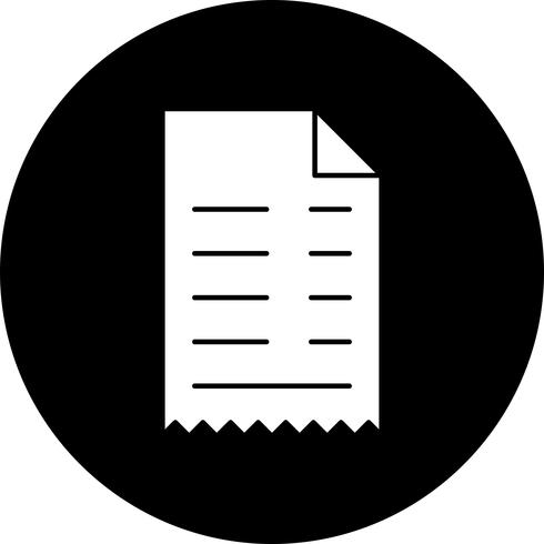 Vector Receipt Icon
