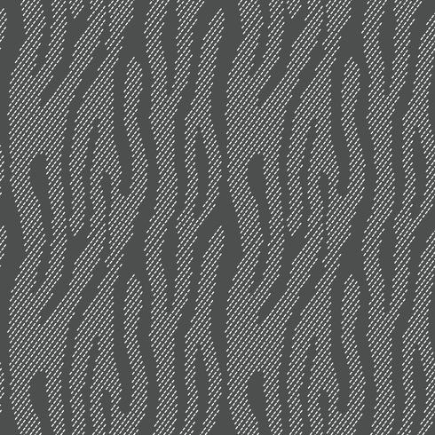 Abstract animal print. Seamless vector pattern with zebra, tiger stripes. Textile repeating animal fur background. Halftone stripes endless bachground.