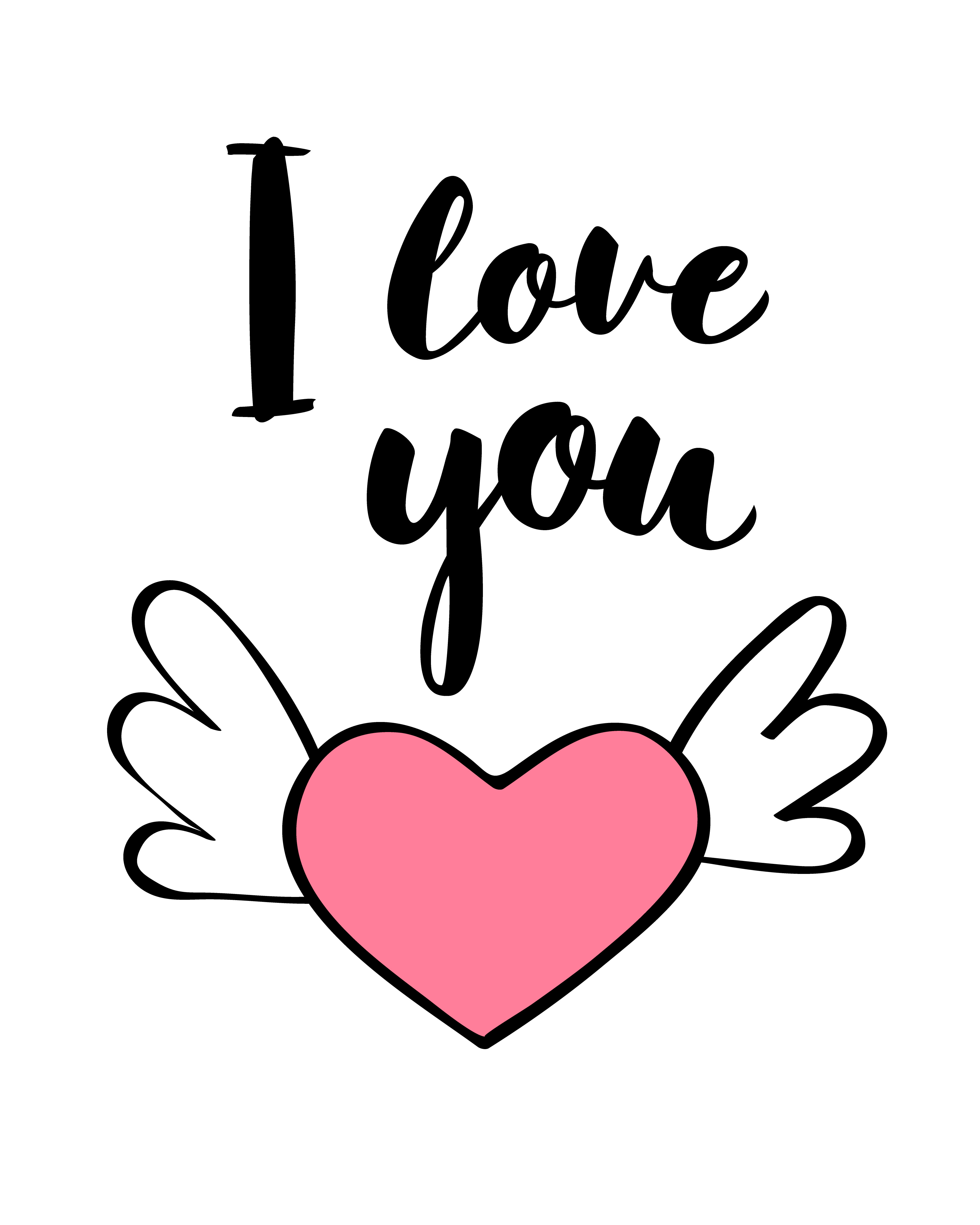 I Love You Printable I Love You Printable