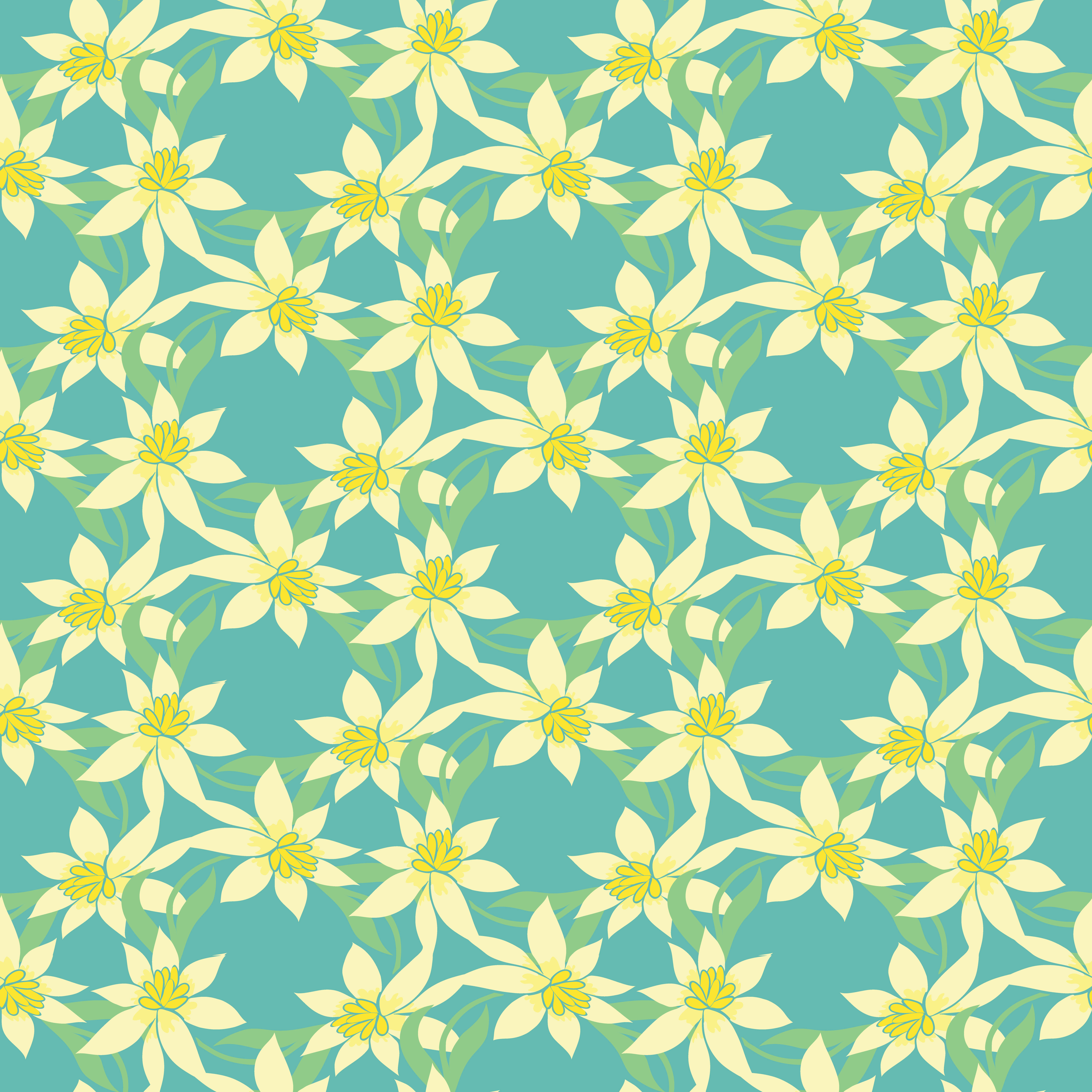 Background Pattern With Floral Elements Seamless Colorful Vector Pattern With Flowers