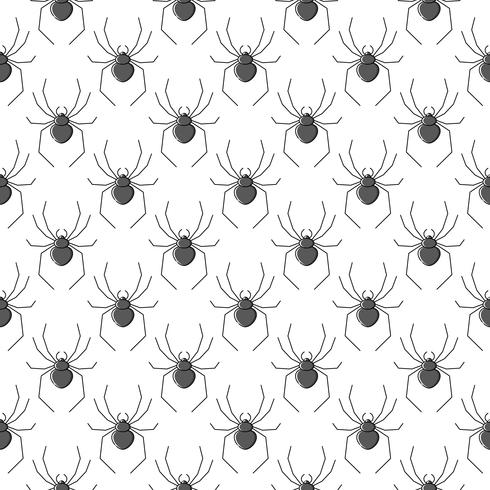 Arañas vector patrón transparente para diseño textil, papel tapiz, papel de regalo