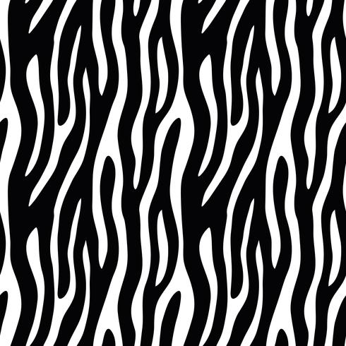 Abstract animal print. Seamless vector pattern with zebra, tiger stripes. Textile repeating animal fur background.