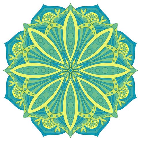 Ethnic Decorative Design Element Colorful Vector Mandala Symbol