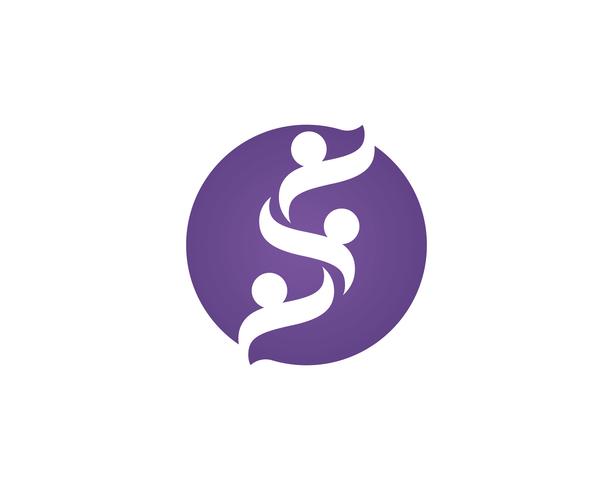 S people Community unity team logo vectors