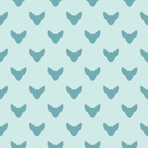 Seamless vector pattern with chihuahua. 