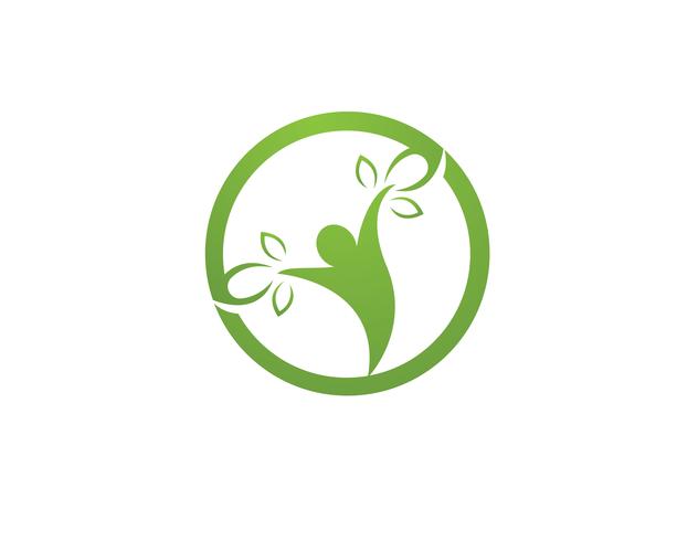 Human character logo sign illustration vector design 