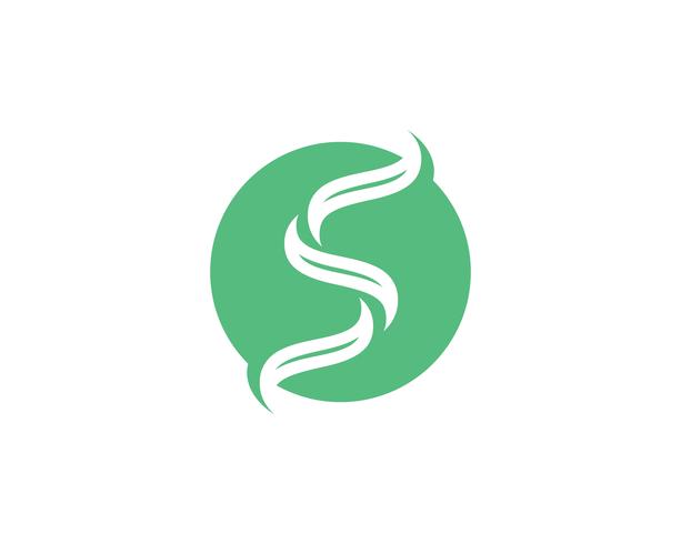 S icono de vector de plantilla de logotipo y símbolos