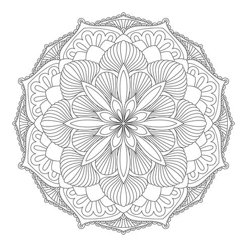 Vector Mandala. Oriental decorative element. 