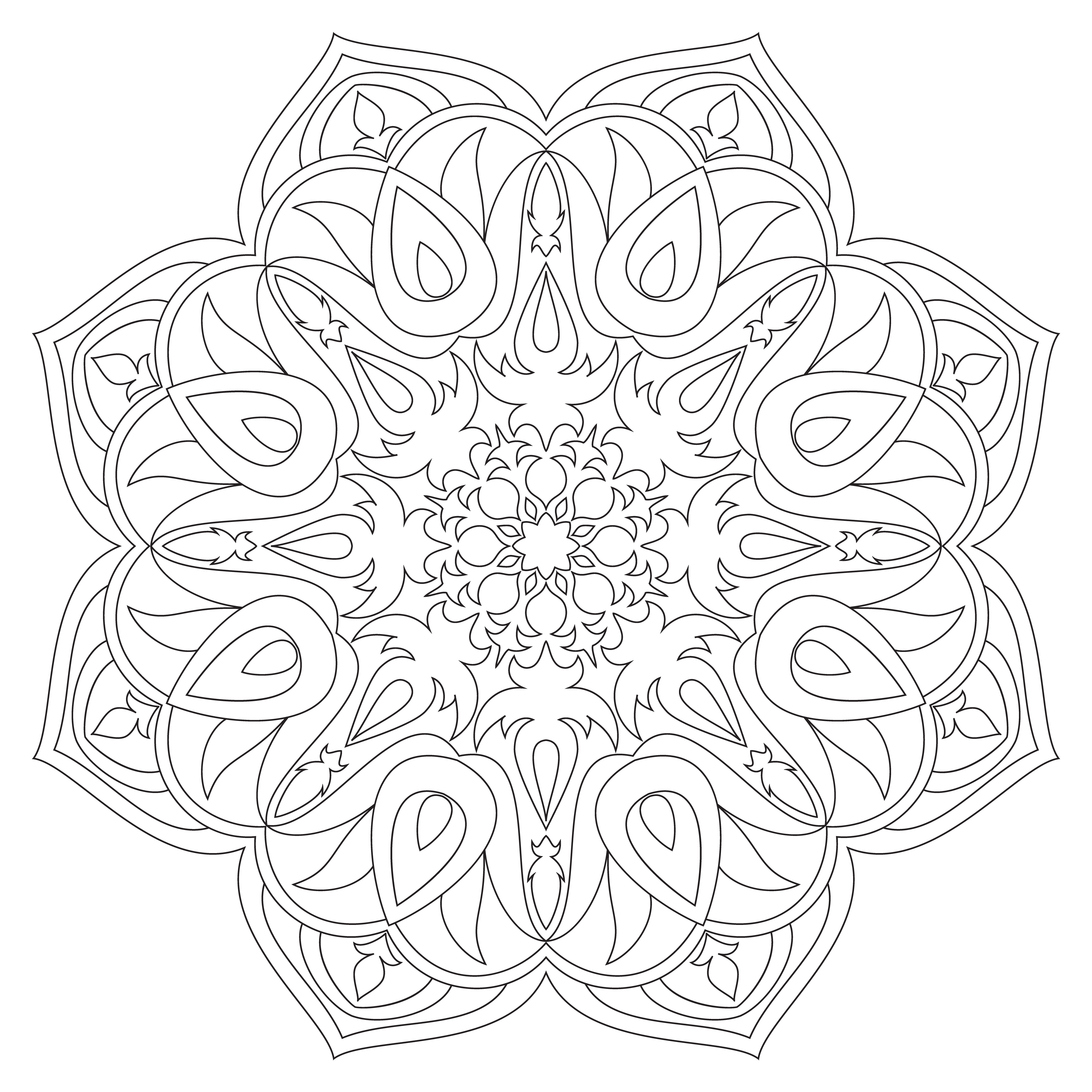 Download Mandala. Ethnic decorative elements. Hand drawn background. Islam, Arabic, Indian, ottoman ...