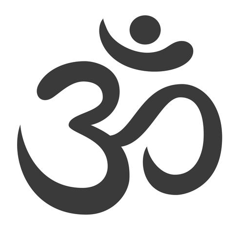 Símbolo de Aum Om Ohm vector