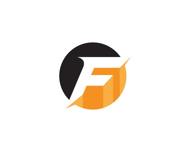 F logo and symbols template vector 