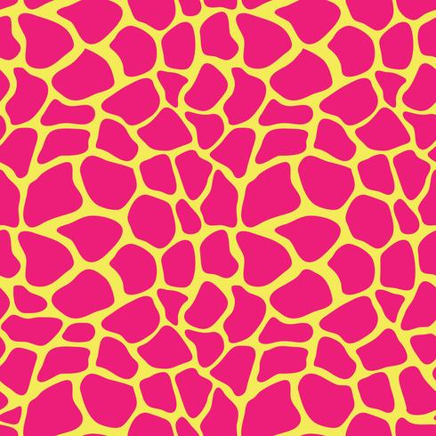 Abstract colorful animal print. Seamless vector pattern with giraffe spots. Textile repeating animal fur background.