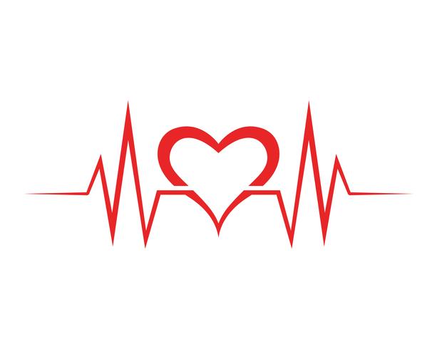 Art design health medical heartbeat pulse vector