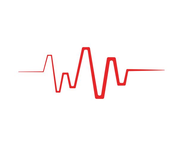 Art design health medical heartbeat pulse vector