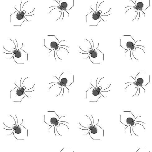 Spiders vector seamless pattern for textile design, wallpaper, wrapping paper 