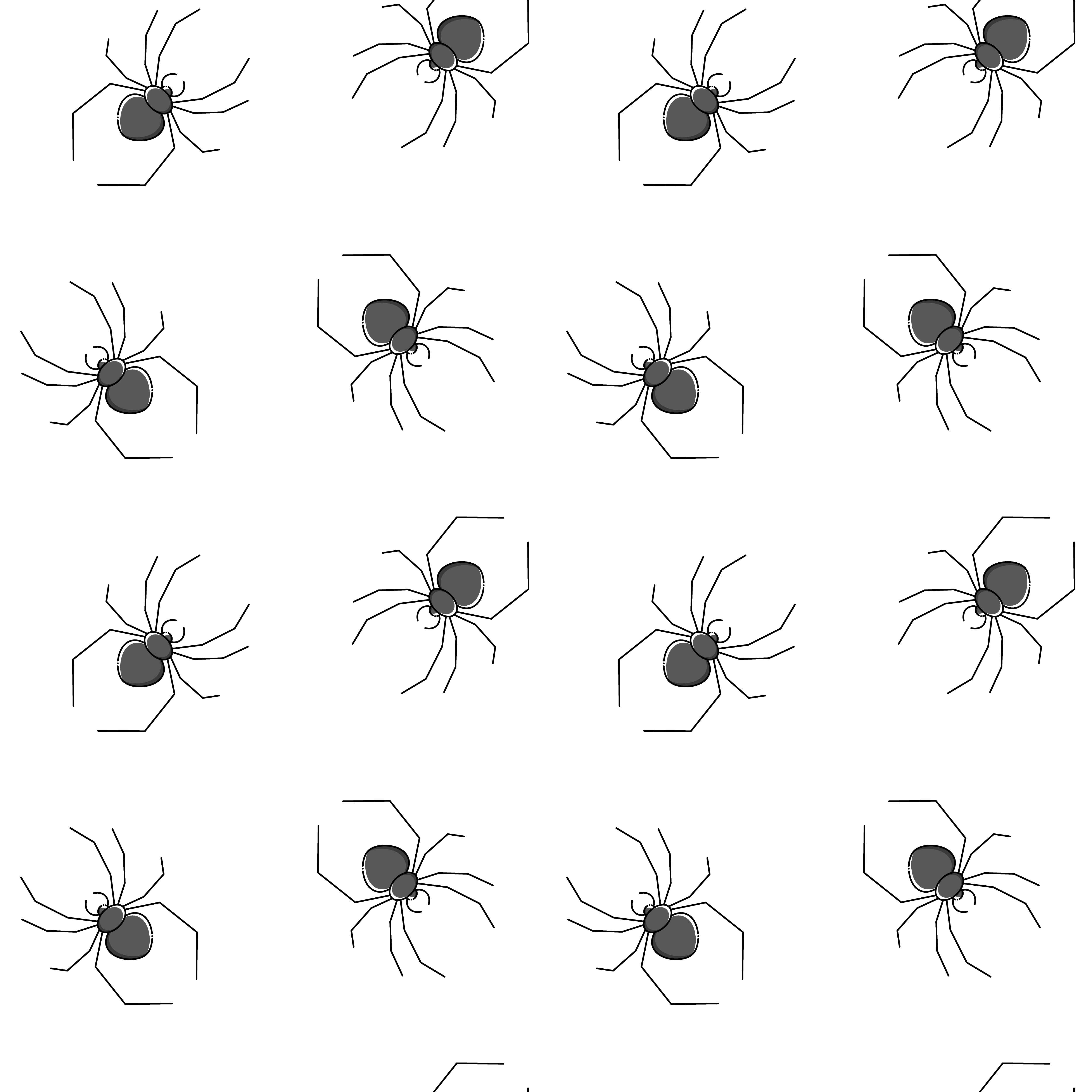 Spiders vector seamless pattern for textile design, wallpaper, wrapping