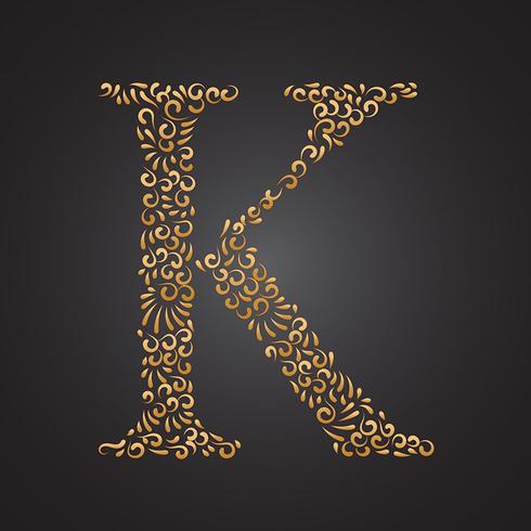 Free Free 127 Floral Letter K Svg SVG PNG EPS DXF File
