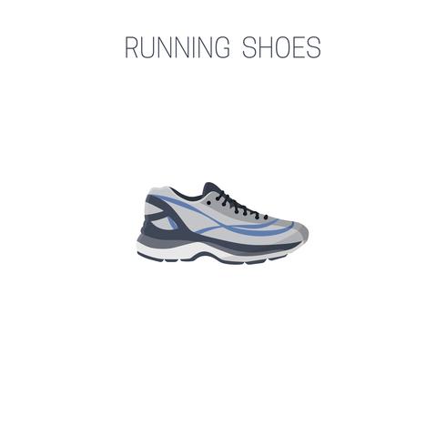 Zapatos para correr. Icono de deporte vector