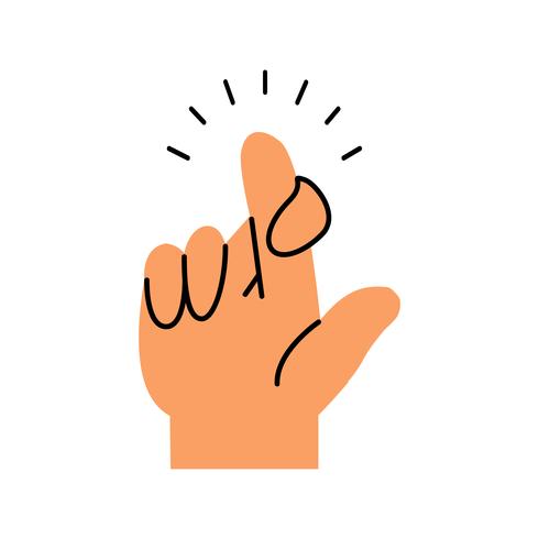 Fingers making  crossed Gesturing concept vector